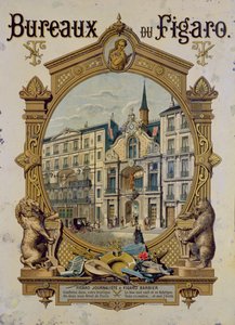 Cartaz publicitário do jornal parisiense Le Figaro, c.1880